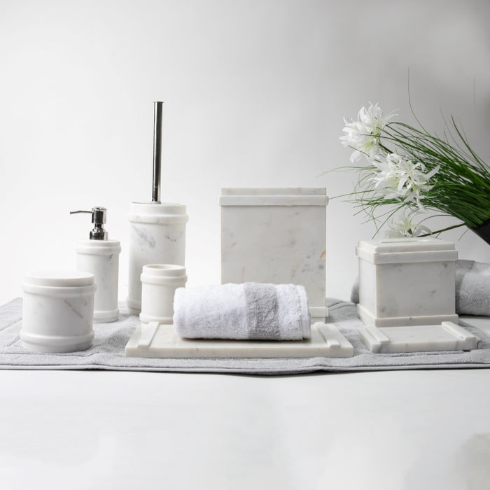 OTL-8PCS BATHROOM SET B-WHITE (264846576)