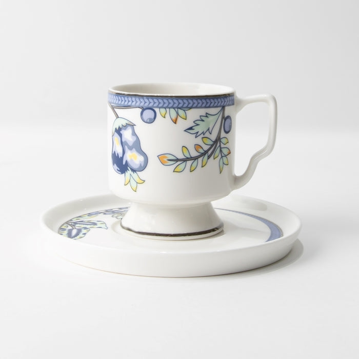 TWINS-6PCS COFFEECUP&SAUCER FLORAL BLUE (202029273)