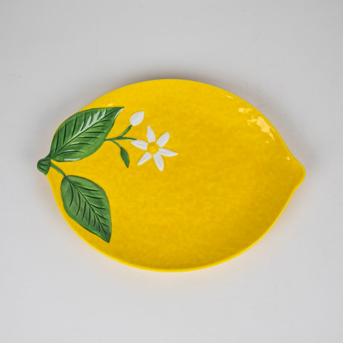 FLEURS CITRONS PRCLN DISH 30X22CM (202073365)