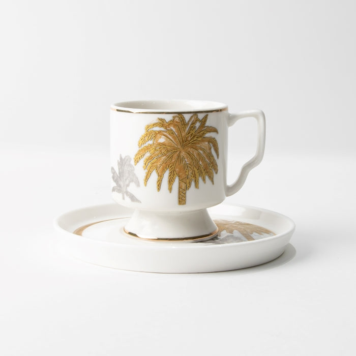 TWINS-6PCS COFFEE CUP&SAUCER PALM (202029271)