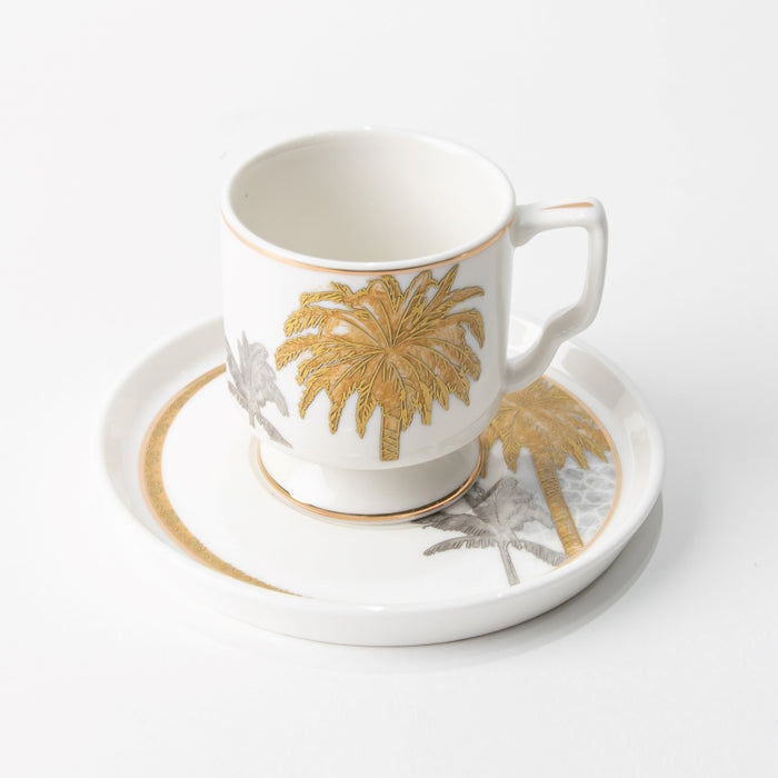 TWINS-6PCS COFFEE CUP&SAUCER PALM (202029271)