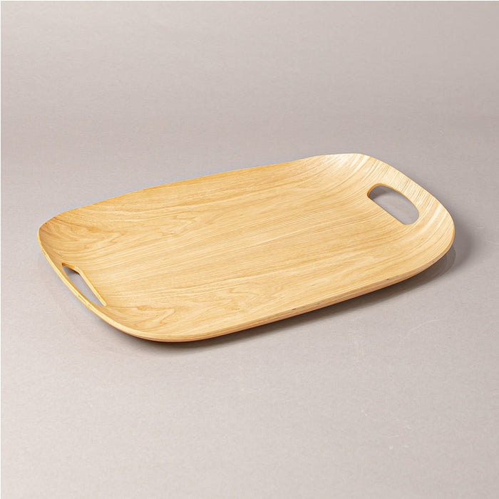 WOODEN TRAY OVAL 45CMX32CM NATURAL (202107431)