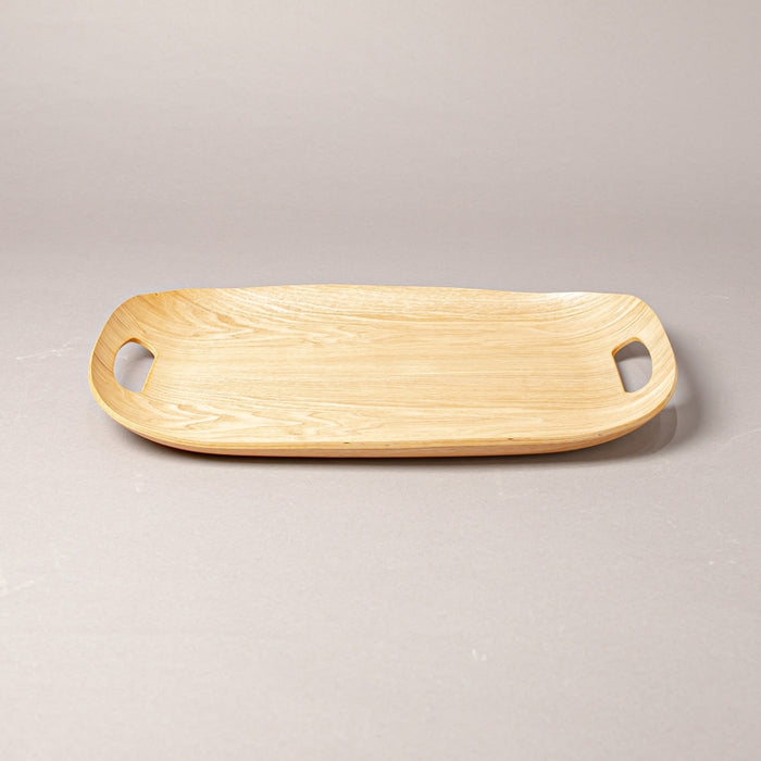 WOODEN TRAY OVAL 45CMX32CM NATURAL (202107431)