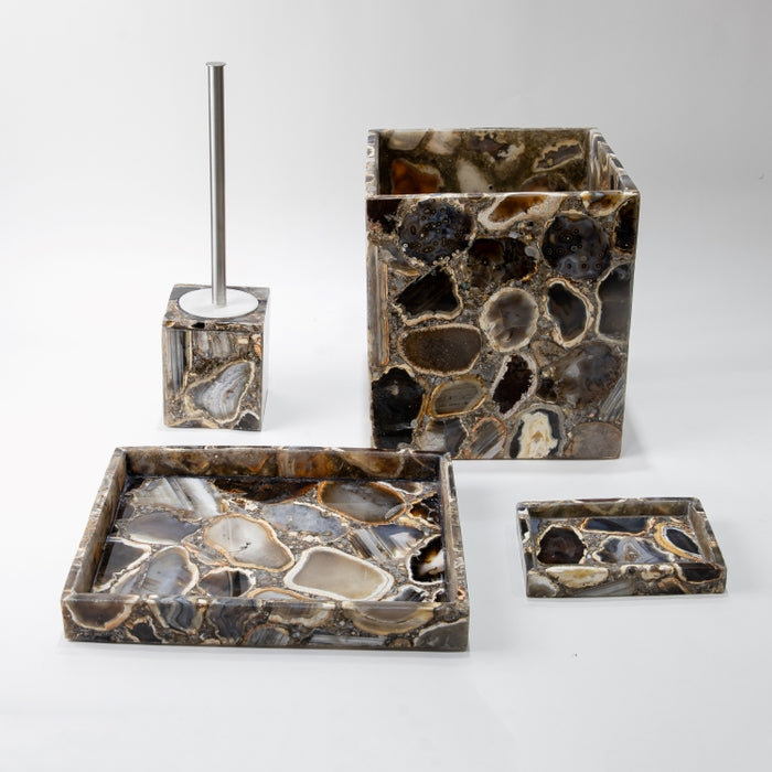 AS-8PCS BATHROOM SET GREY AGATE (264846584)