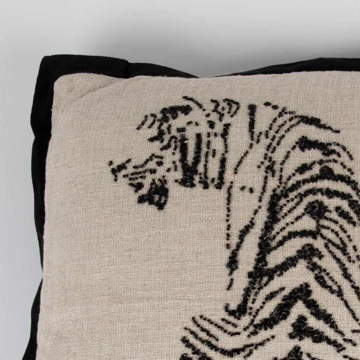 CUSHION TIGER NTRL/BLACK 45X45 (327131006)