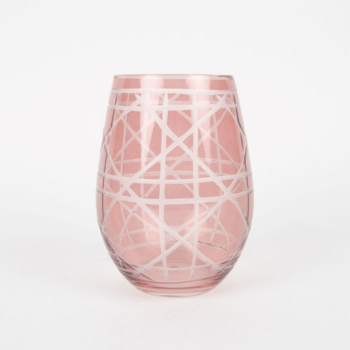 GLASS TUMBLER SET/6PCS PINK (202016435)