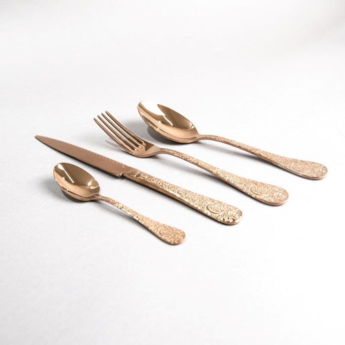 HERDMAR-BETTY 24PCS CUTLERY SET GLTX COPPER (202064264)