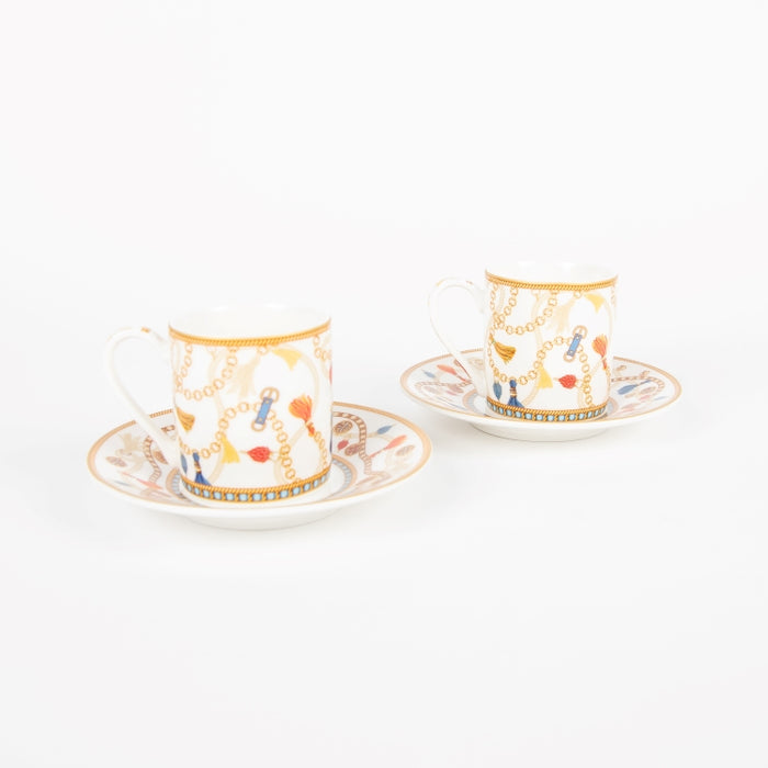 CHEVEL SET/2PCS COFEE CUP&SAUCER 80ML (202073390)