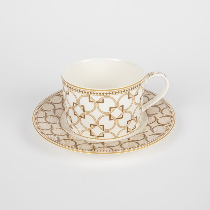 DECO TEACUP & SAUCER 220ML (202073413)
