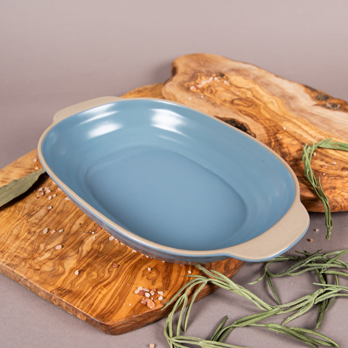 CLYDE OVAL BAKING DISH 31CM BLUE (202029090)