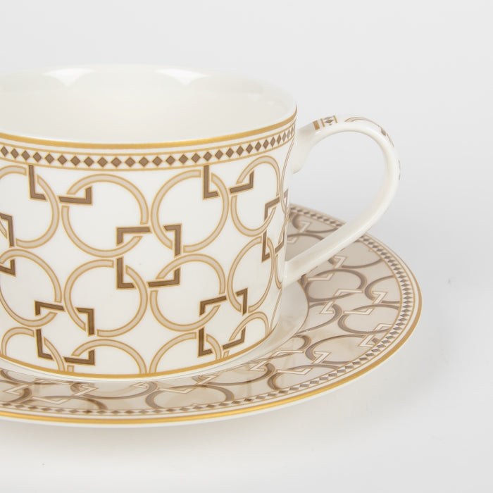 DECO TEACUP & SAUCER 220ML (202073413)
