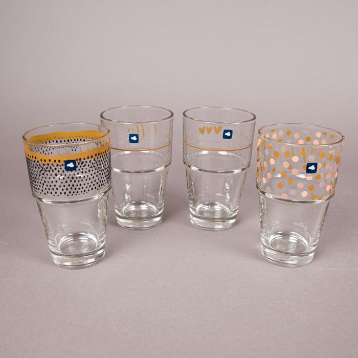 SOLO 1PC GLASS TUMBLER 410ML LM ROSE BRW (202015834)