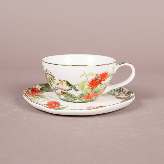 EXOTICA PORCELAIN COFFEE CUP&SAUCER 120ML (202073038)
