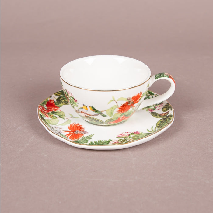 EXOTICA PORCELAIN COFFEE CUP&SAUCER 120ML (202073038)