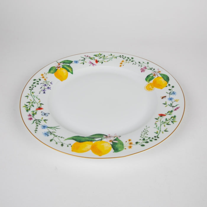 FLEURS CITRONS PORCELAIN DINNER PLATE 26.5CM (202073341)