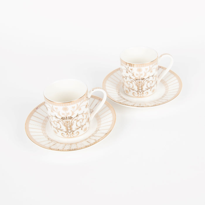 GOLDEN SET/2PCS COFFEE CUP&SAUCER 80ML (202073446)