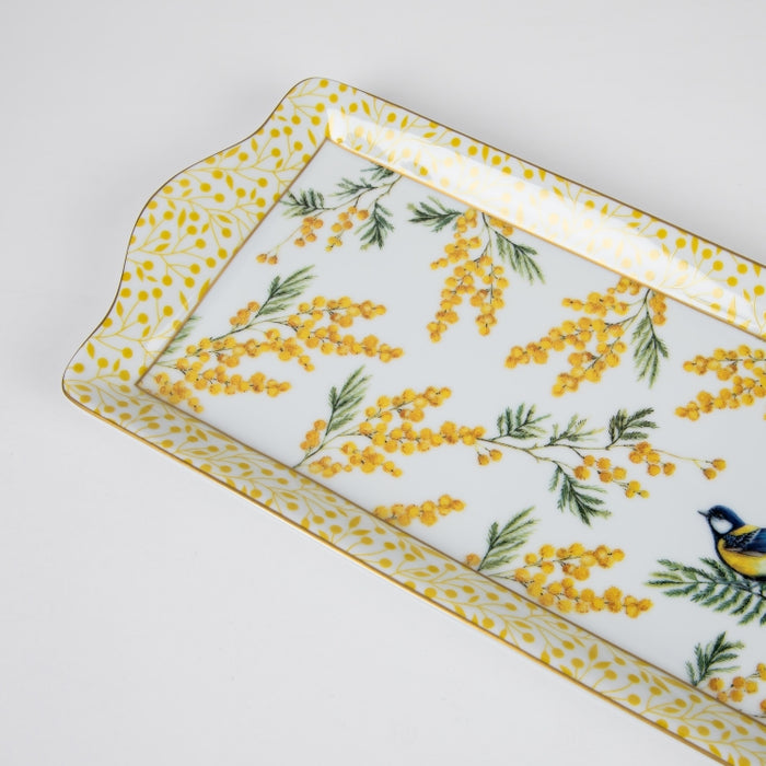 MIMOSA PORCELAIN SERVING PLATTER 35X15CM (202073375)