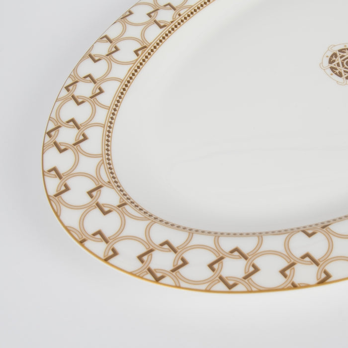 DECO OVAL SERVING PLATTER 36X24.5CM (202073419)