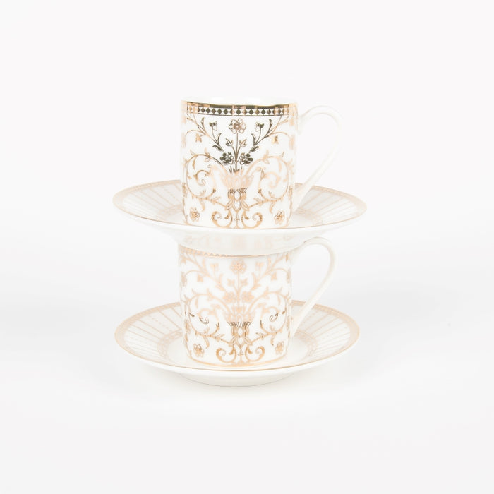 GOLDEN SET/2PCS COFFEE CUP&SAUCER 80ML (202073446)