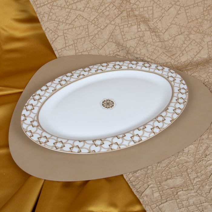 DECO OVAL SERVING PLATTER 36X24.5CM (202073419)