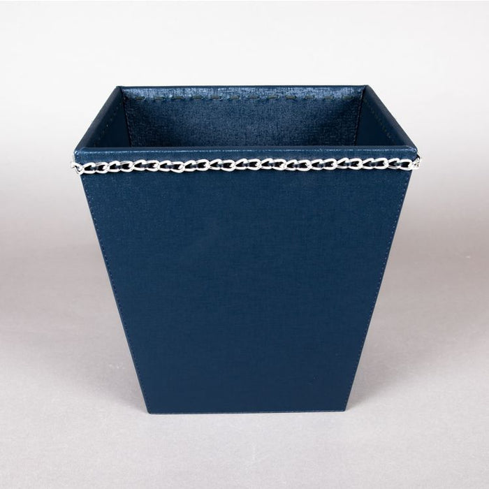 CONIC WASTE BASKET W/METAL/SILVER CHAIN (202042147)