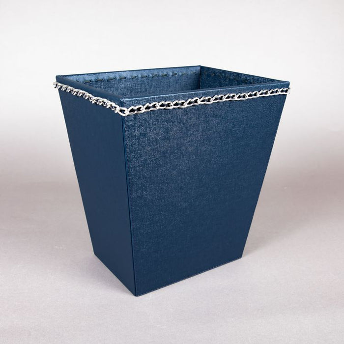 CONIC WASTE BASKET W/METAL/SILVER CHAIN (202042147)