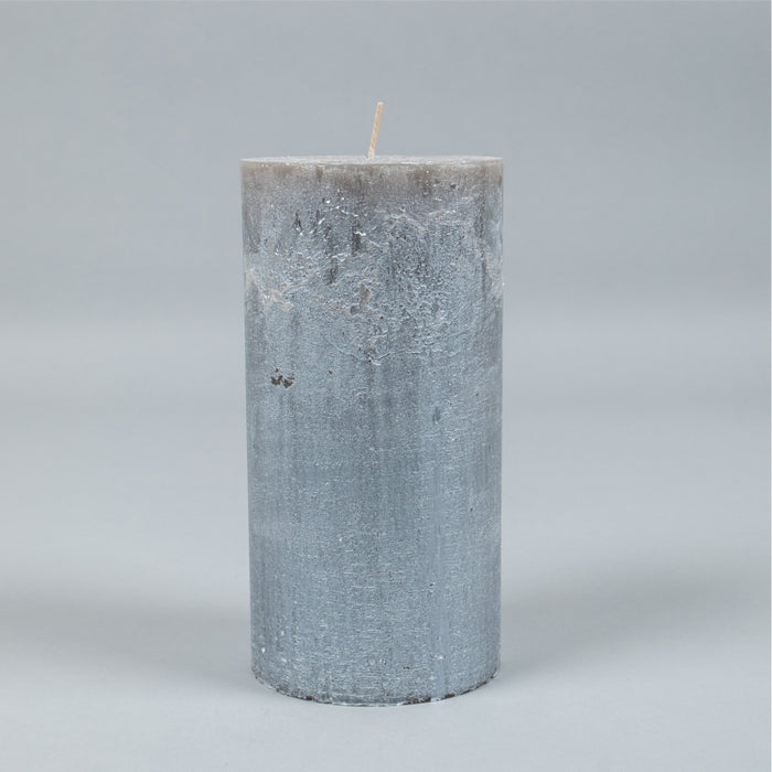 LUZ METAL RUSTIC CANDLE 20X10 SILVER (428038474)