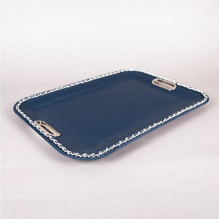 LARGE PLASTIC TRAY W/METAL/SILVER CHAIN 40CM BY 55CM (202107382)