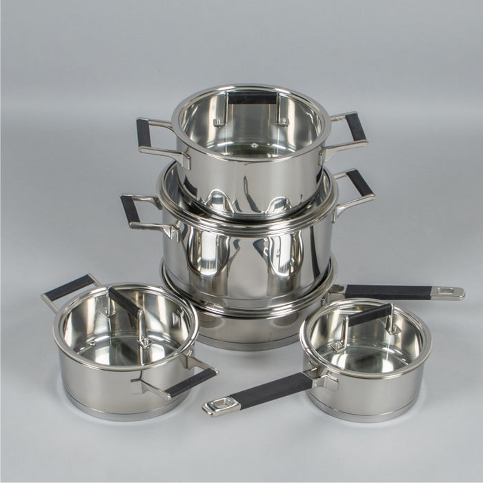 TOPIN STAINLESS STEEL 10PCS. COOKWARE SET 0.7M (208031056)