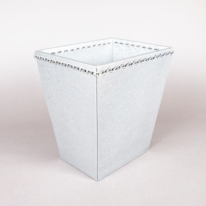 CONIC WASTE BASKET W/METAL/SILVER CHAIN (202042145)